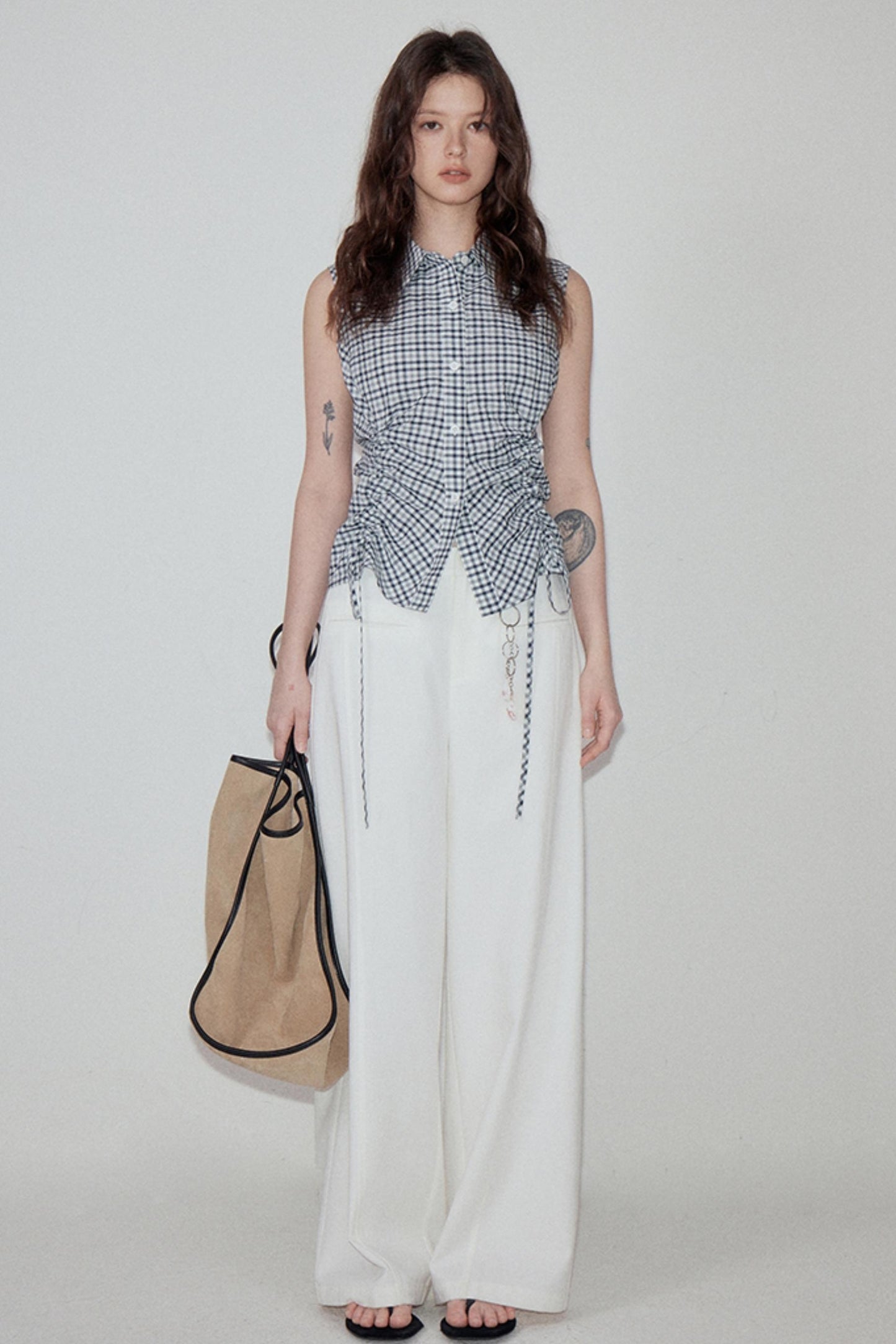 Summer Plaid Shirt Pants Set-Up