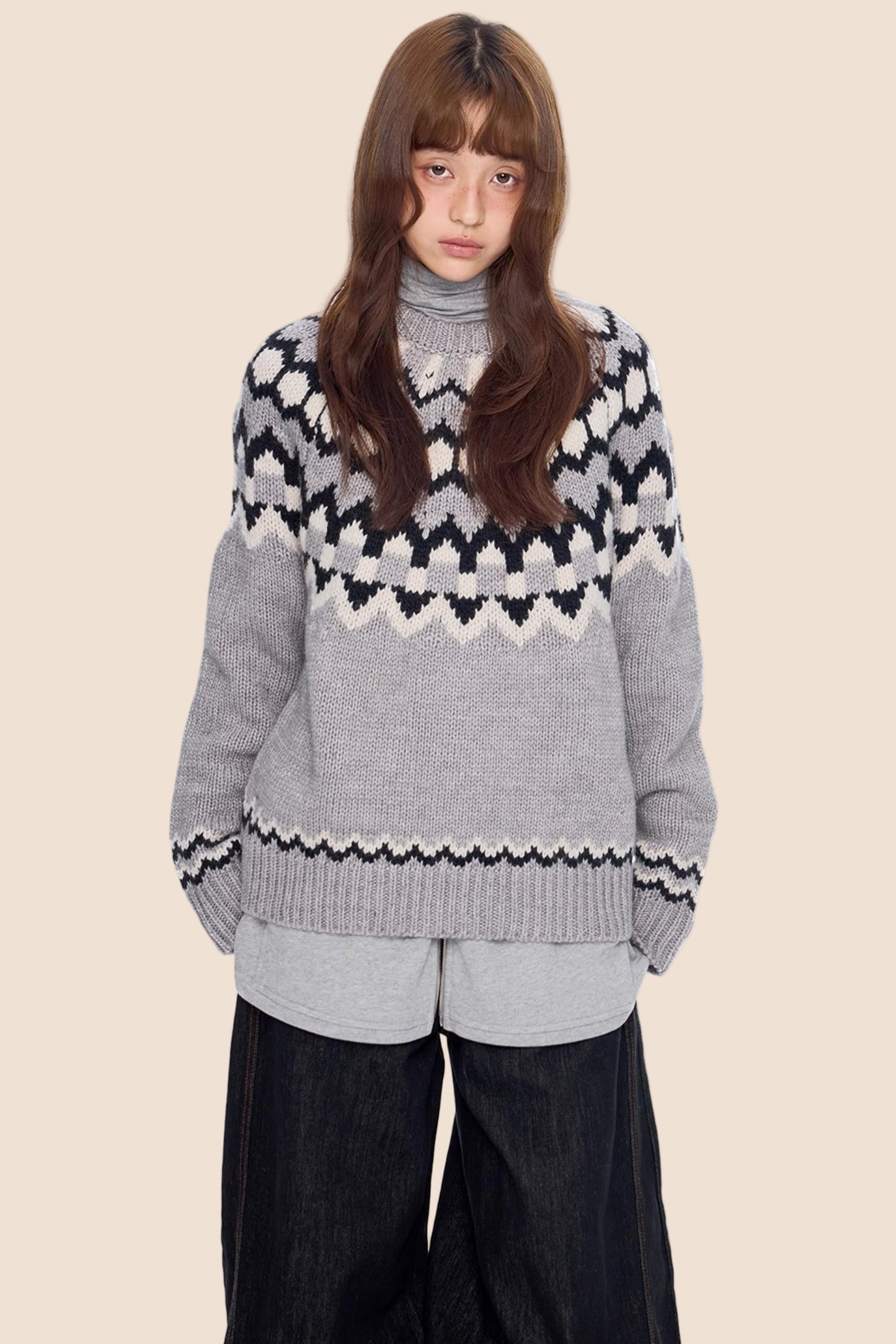 Fair Isle Knit Sweater