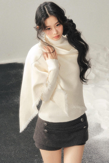 French Winter Turtleneck Sweater Set