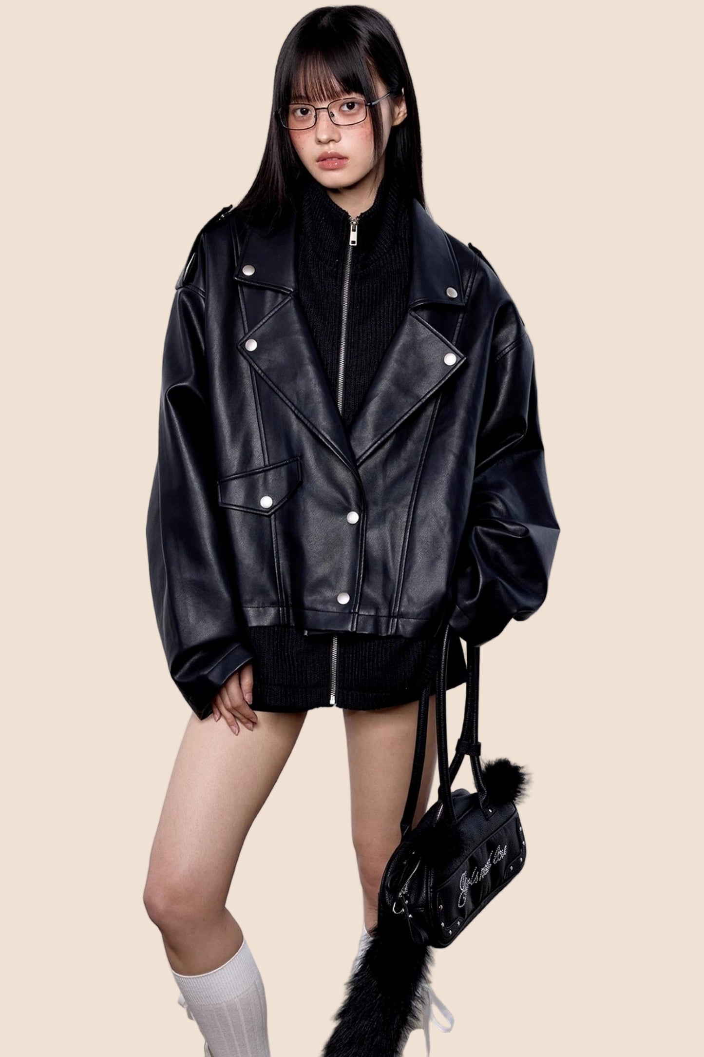 Autumn Retro PU Leather Jacket