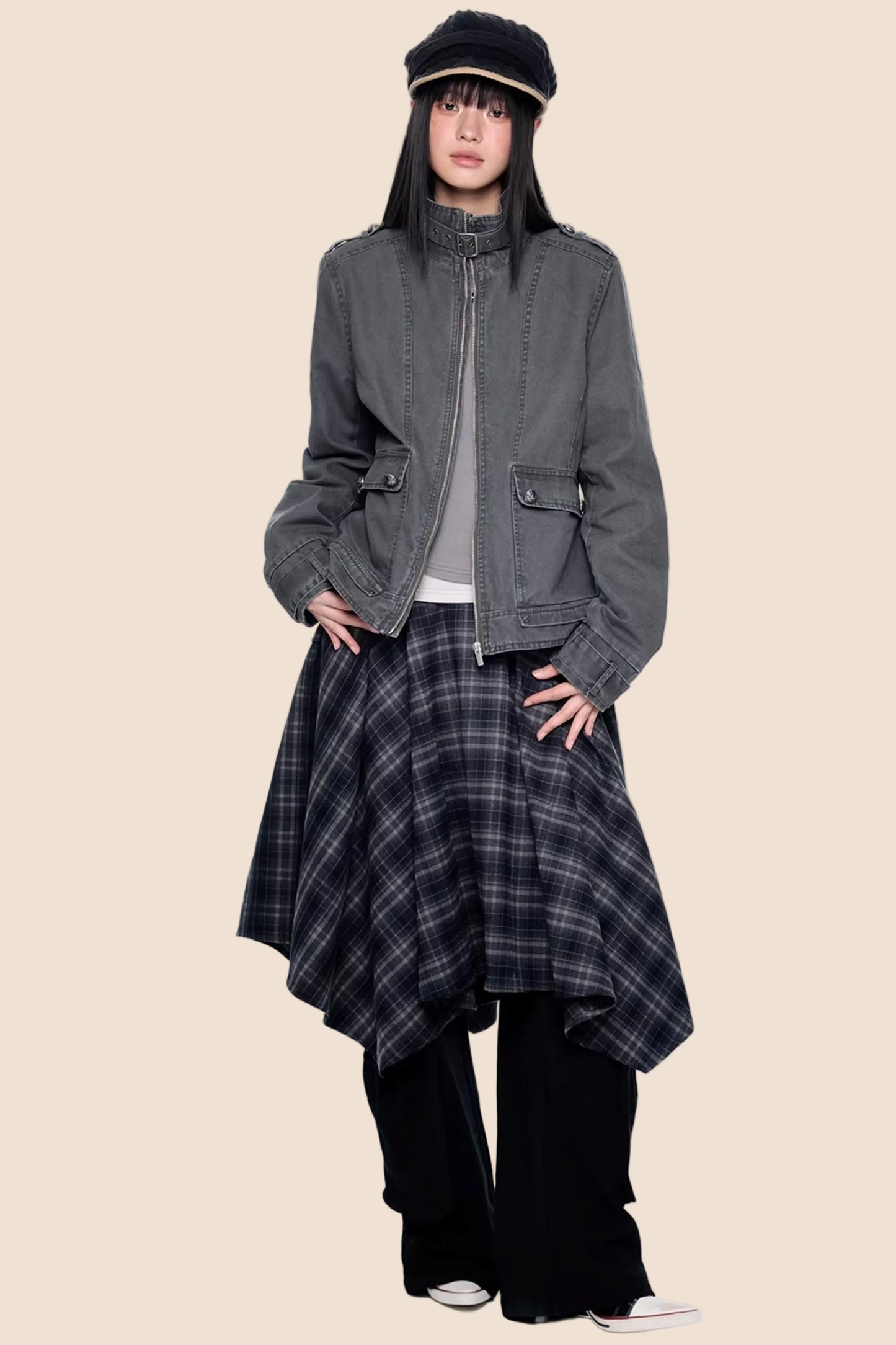 Washed Vintage Workwear Jacket