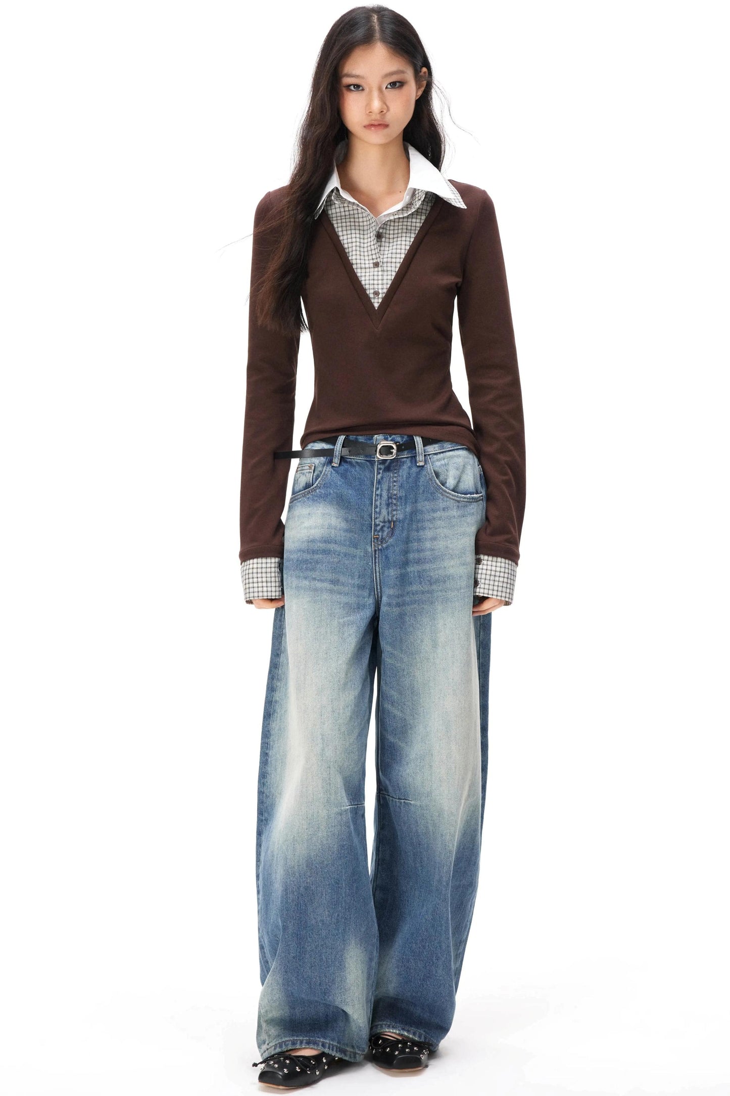 Retro Washed Velvet Scimitar Jeans