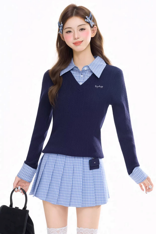 American Knit Two-Piece Sweater