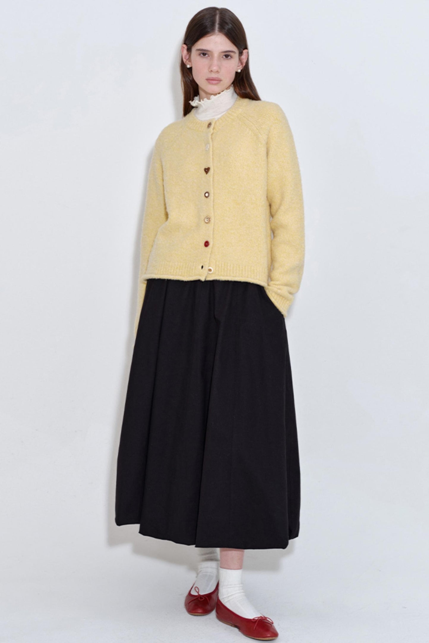 Soft Yellow Wool Blend Top