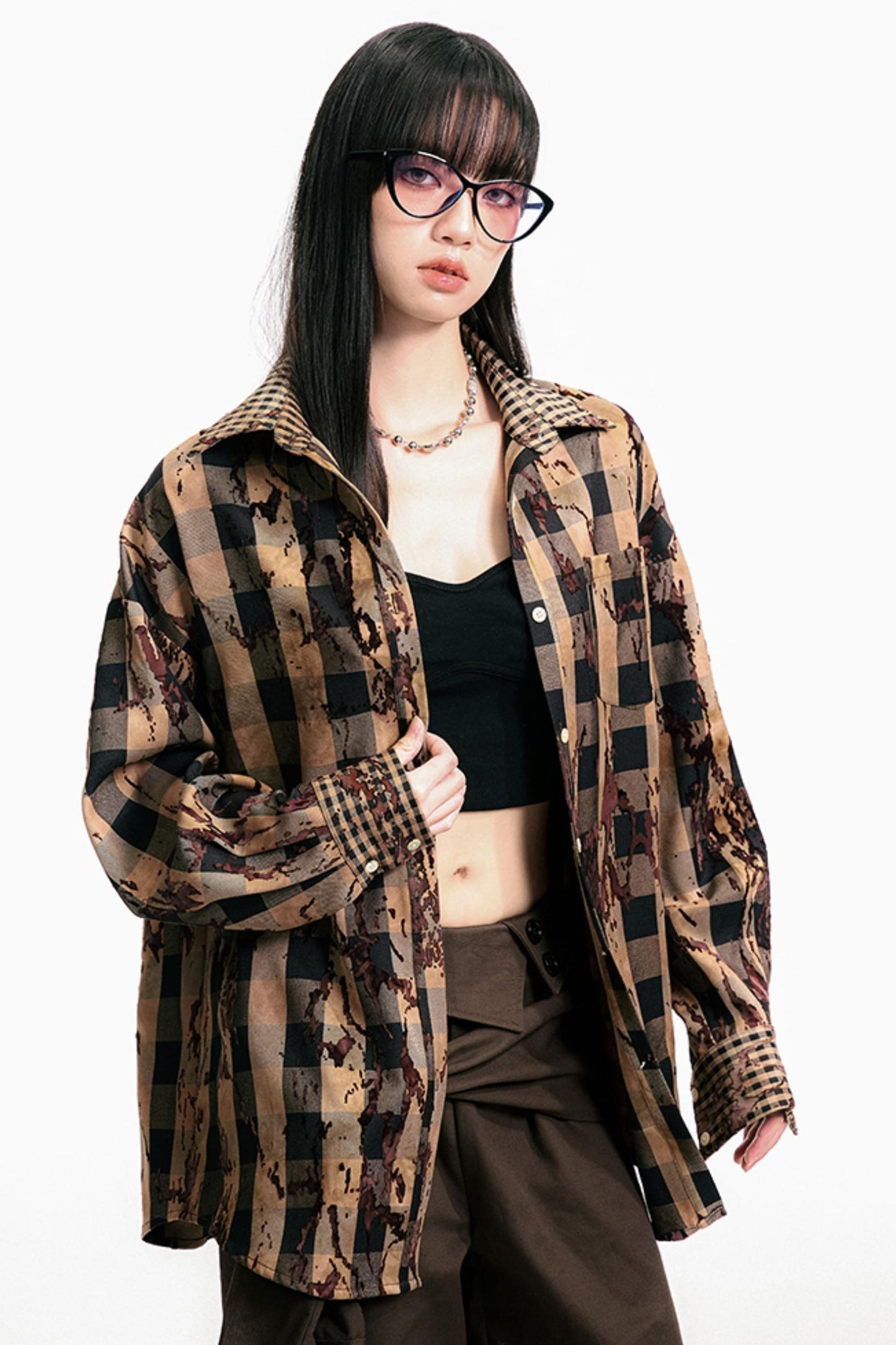 Vintage Ink Plaid Shirt