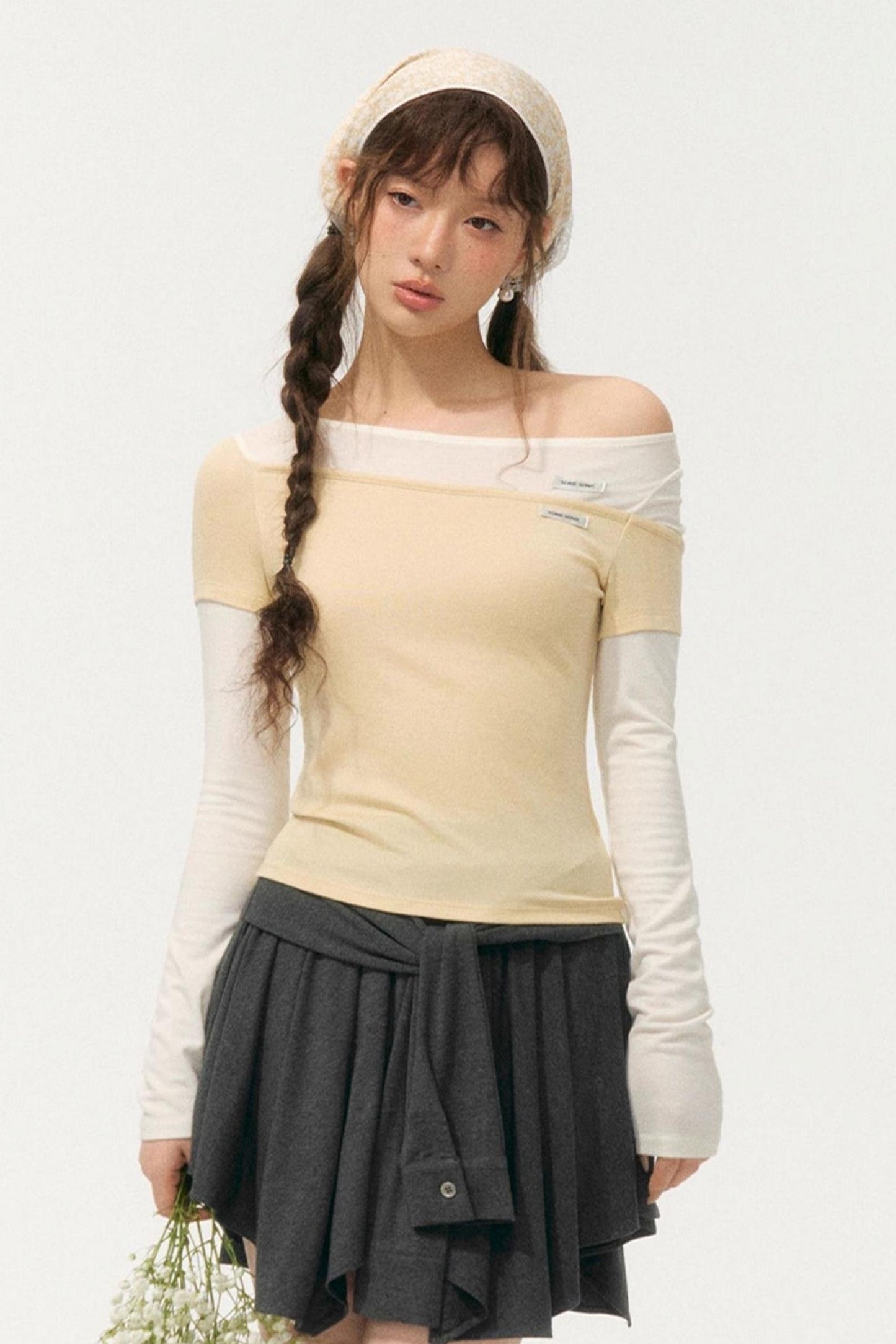 Color-Block Knit Tee