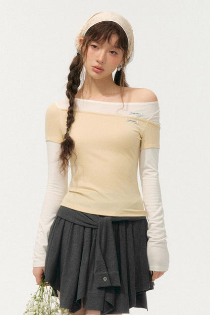 Color-Block Knit Tee