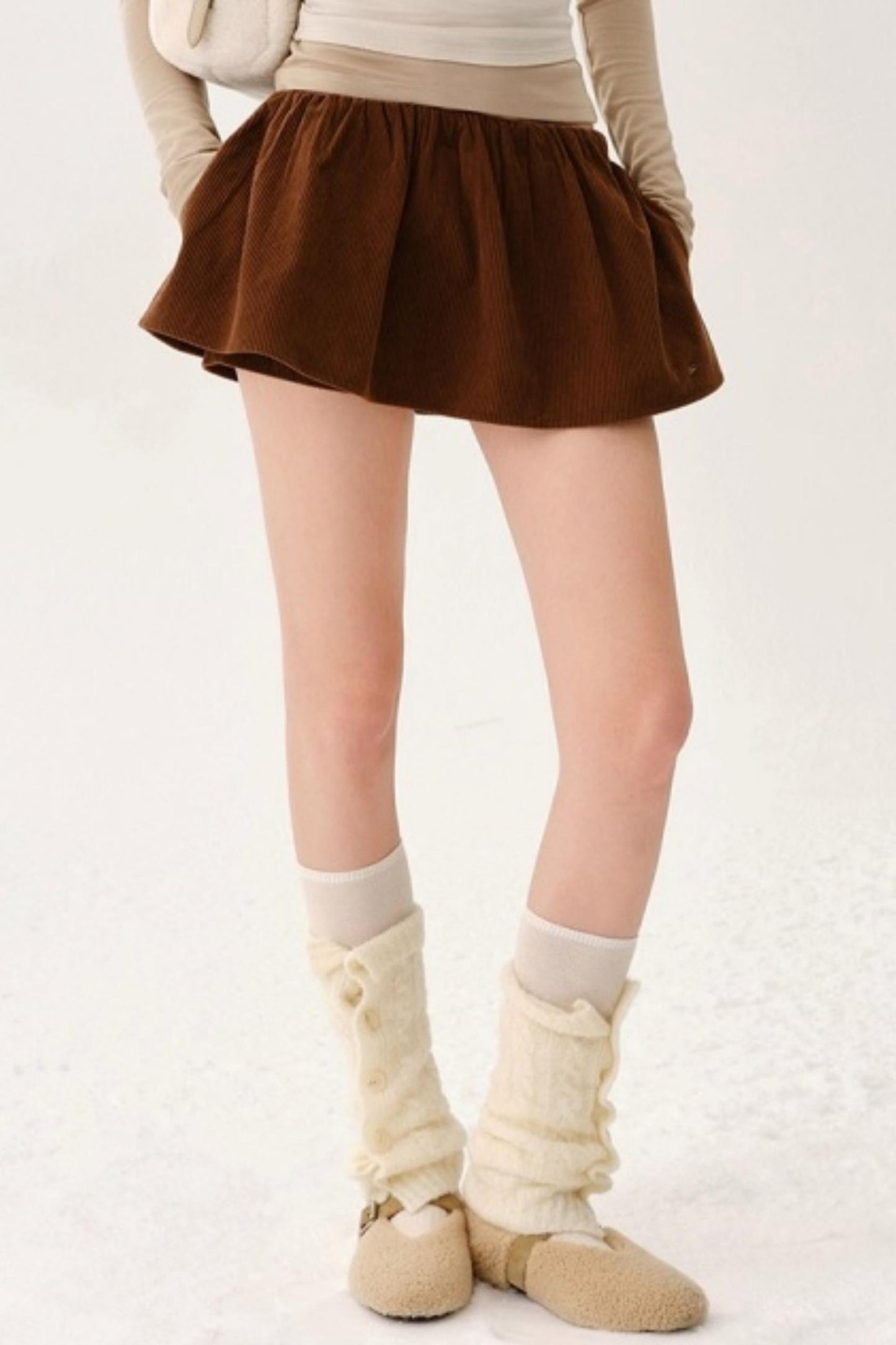 Heavy Wool Blend Slouch Socks