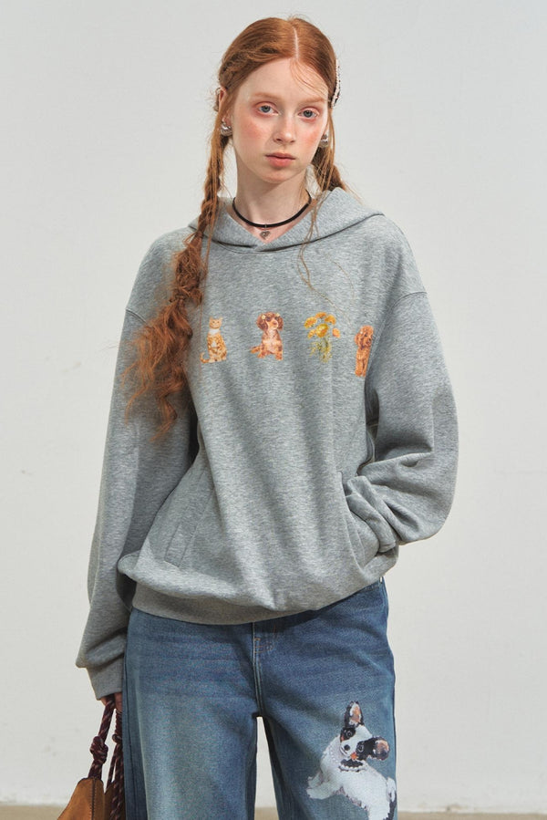 Cute Pet Party Hooded Top