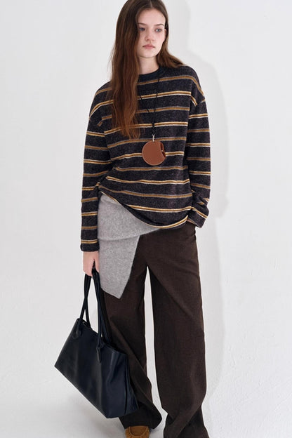 Retro Velvet-Feel Winter Sweater