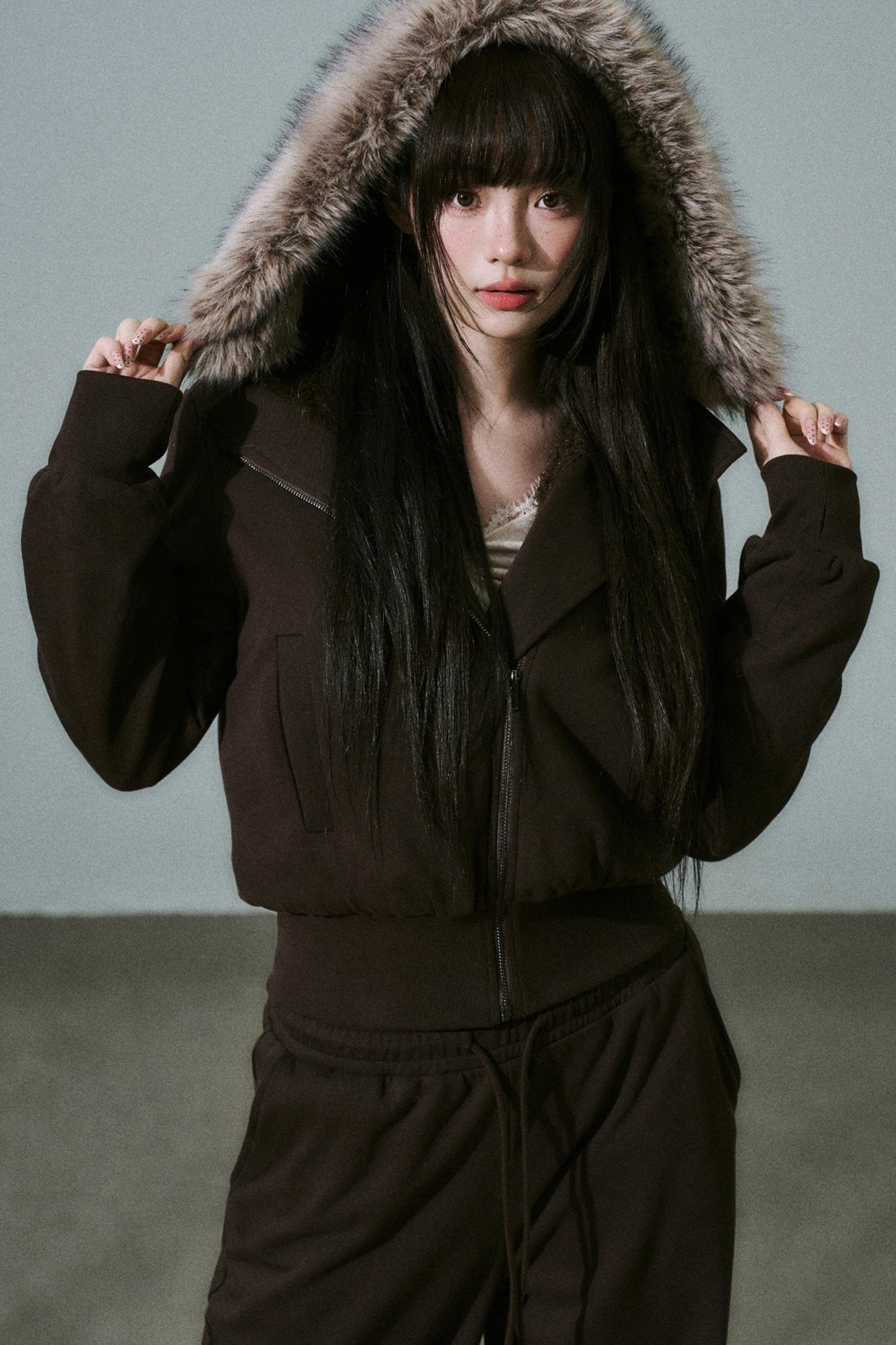 Versatile Fur Collar Jacket