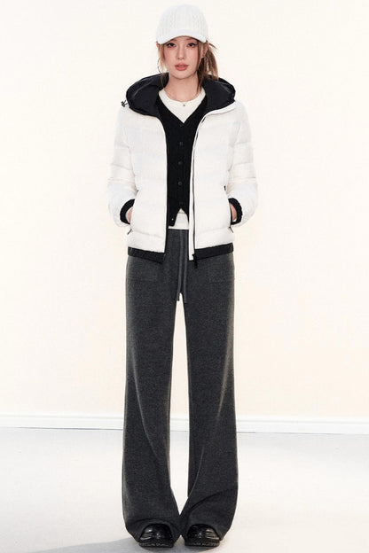 Fleece-Lined Glutinous Rice Pants