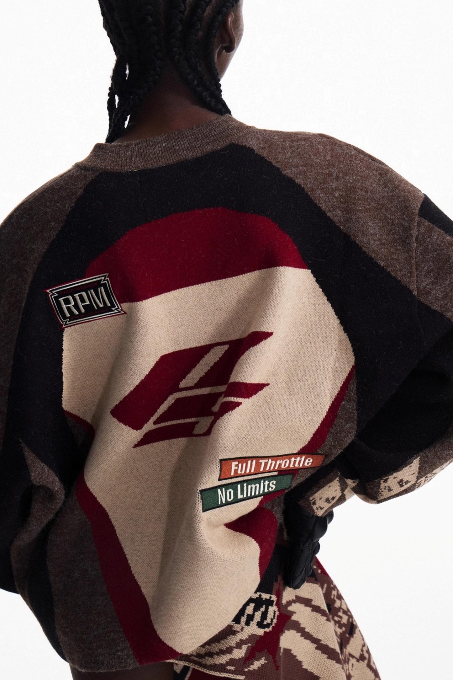 Elements Zip Contrast Knit Top