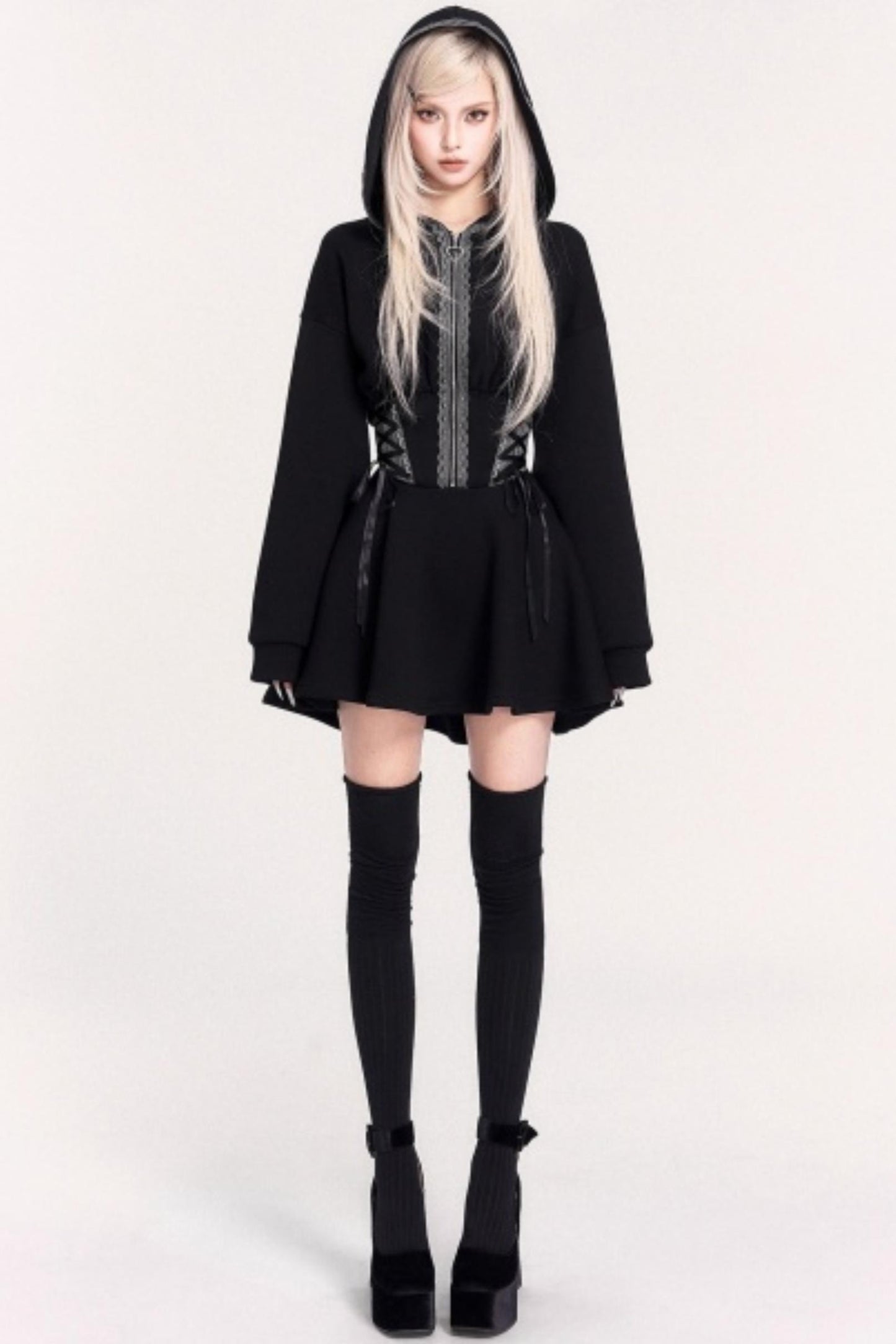 Moonlit Witch Hooded Dress