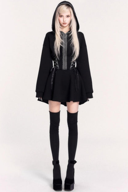 Moonlit Witch Hooded Dress
