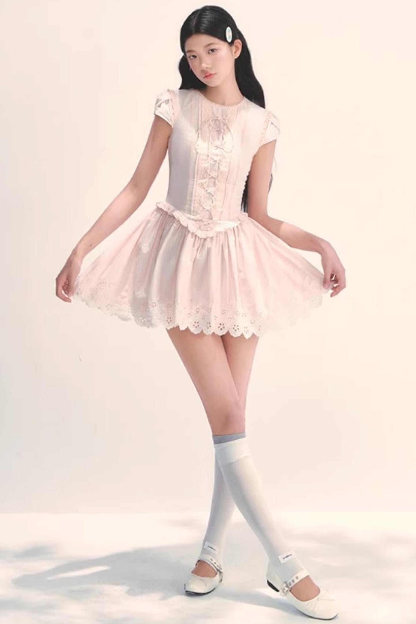 Quiet Pink Princess Tea Dress