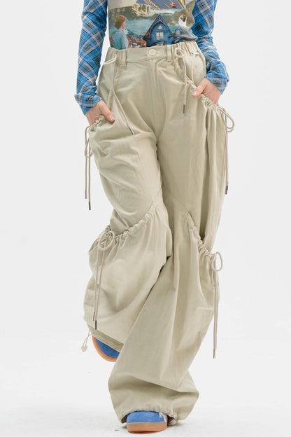 Slim Fit High-Waisted Cargo Pants