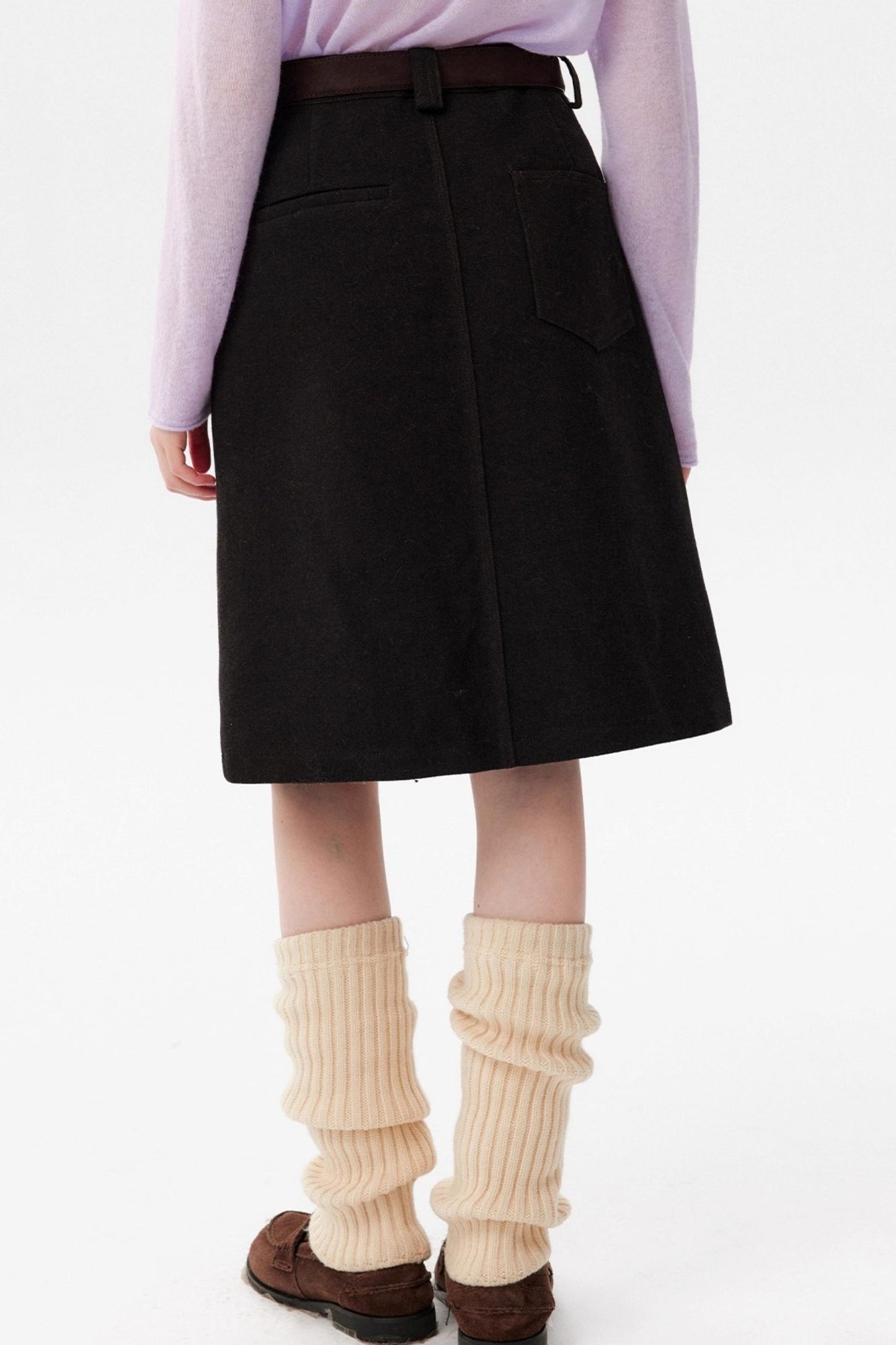 Retro Warm Wool Skirt