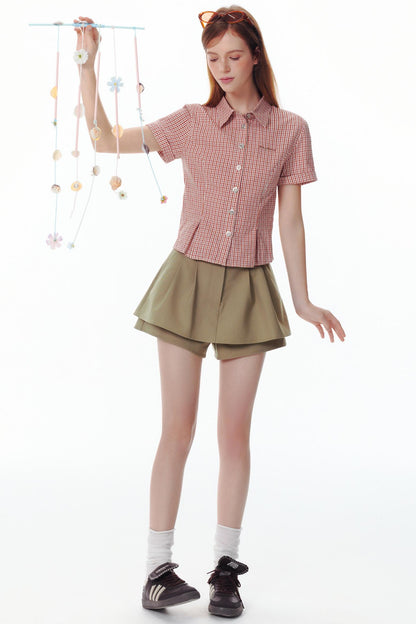 Summer Encounter Pink Check Shirt