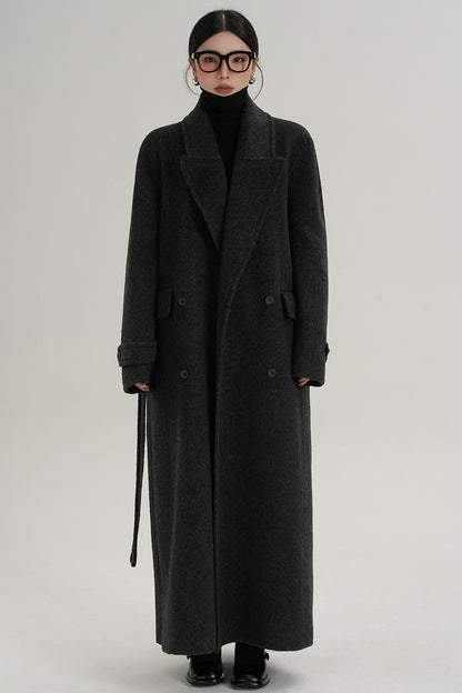 Woolen Long Silhouette Dress