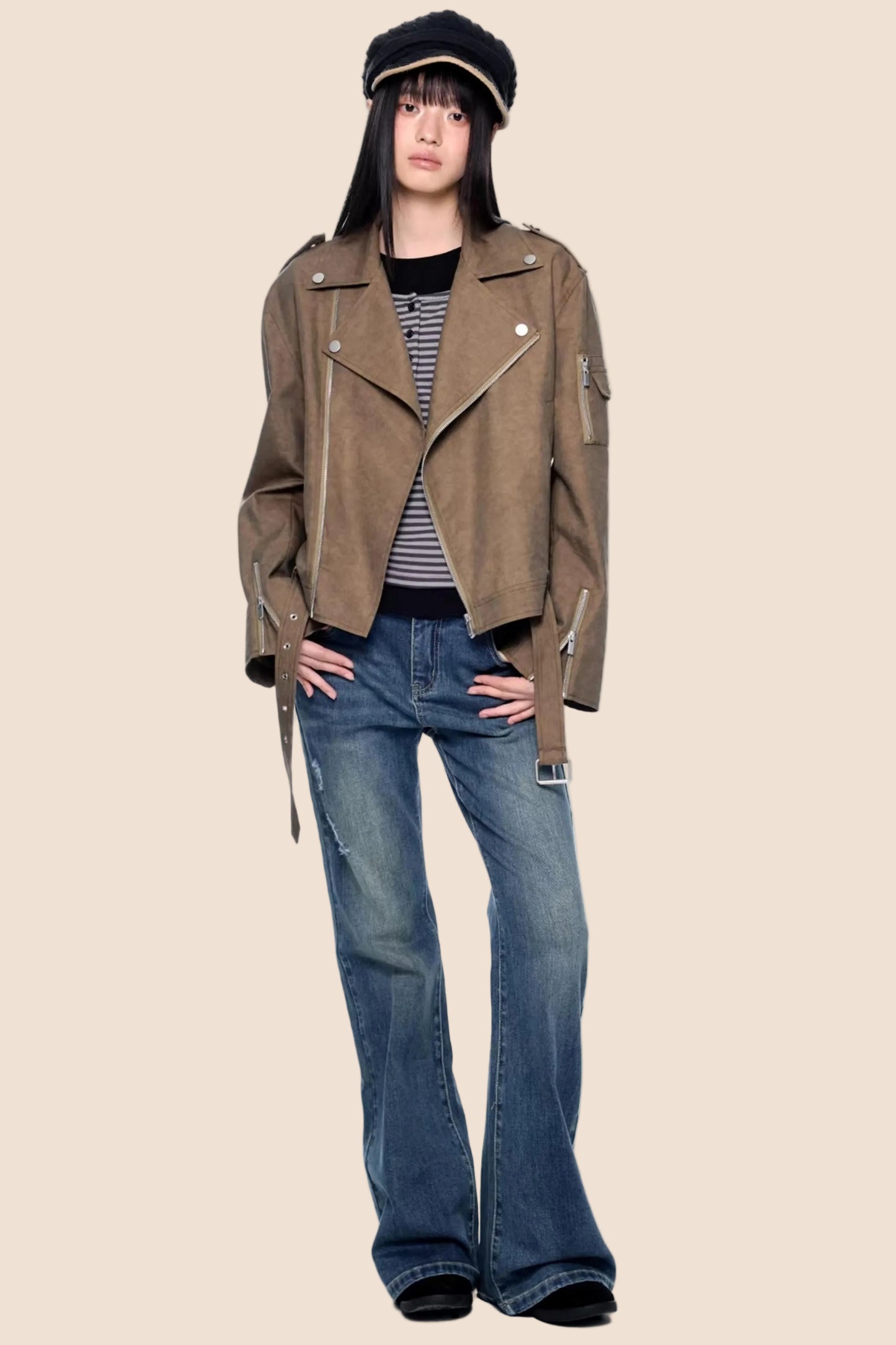 Micro-Flared Vintage Bell-Bottom Pants