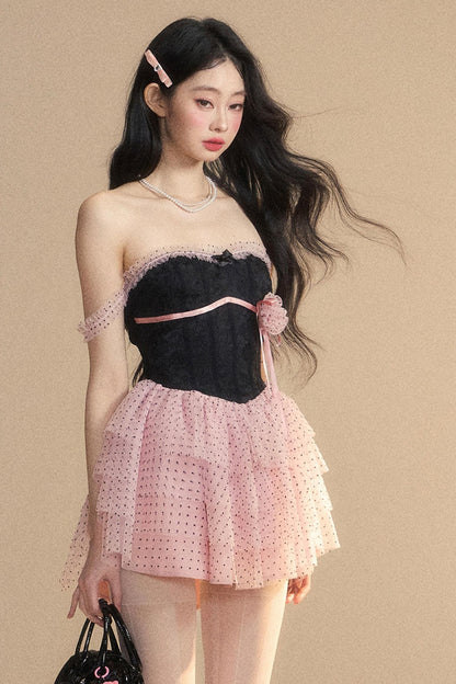 Slim Fit Cake Skirt Dress