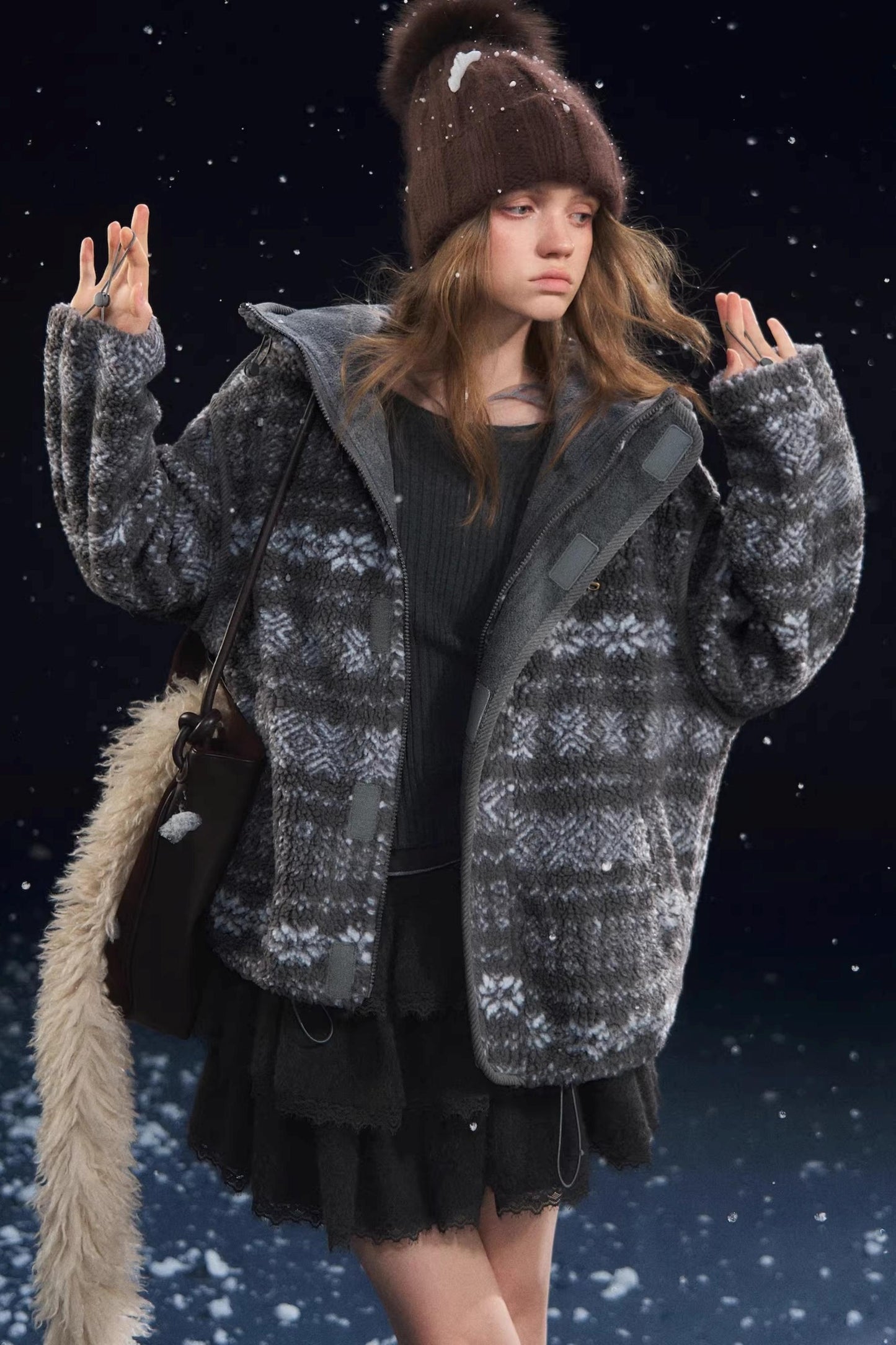 Jacquard Polar Fleece Jacket