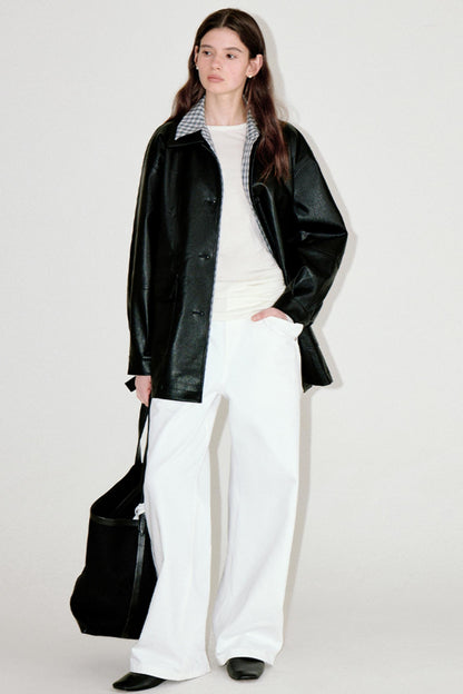 Versatile Retro Leather Jacket