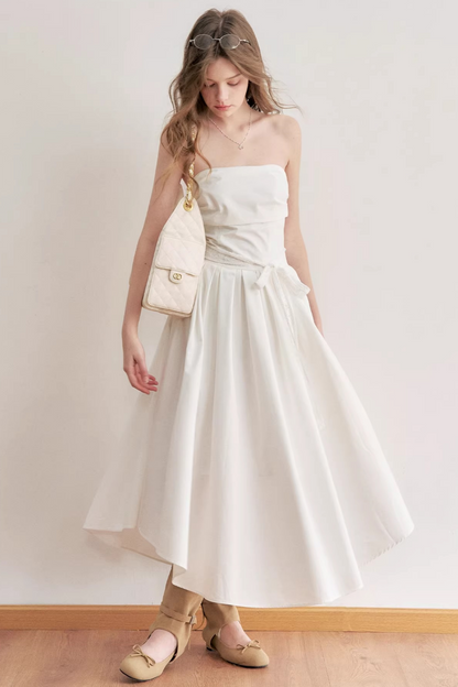 Delicate Lace Strapless Dress