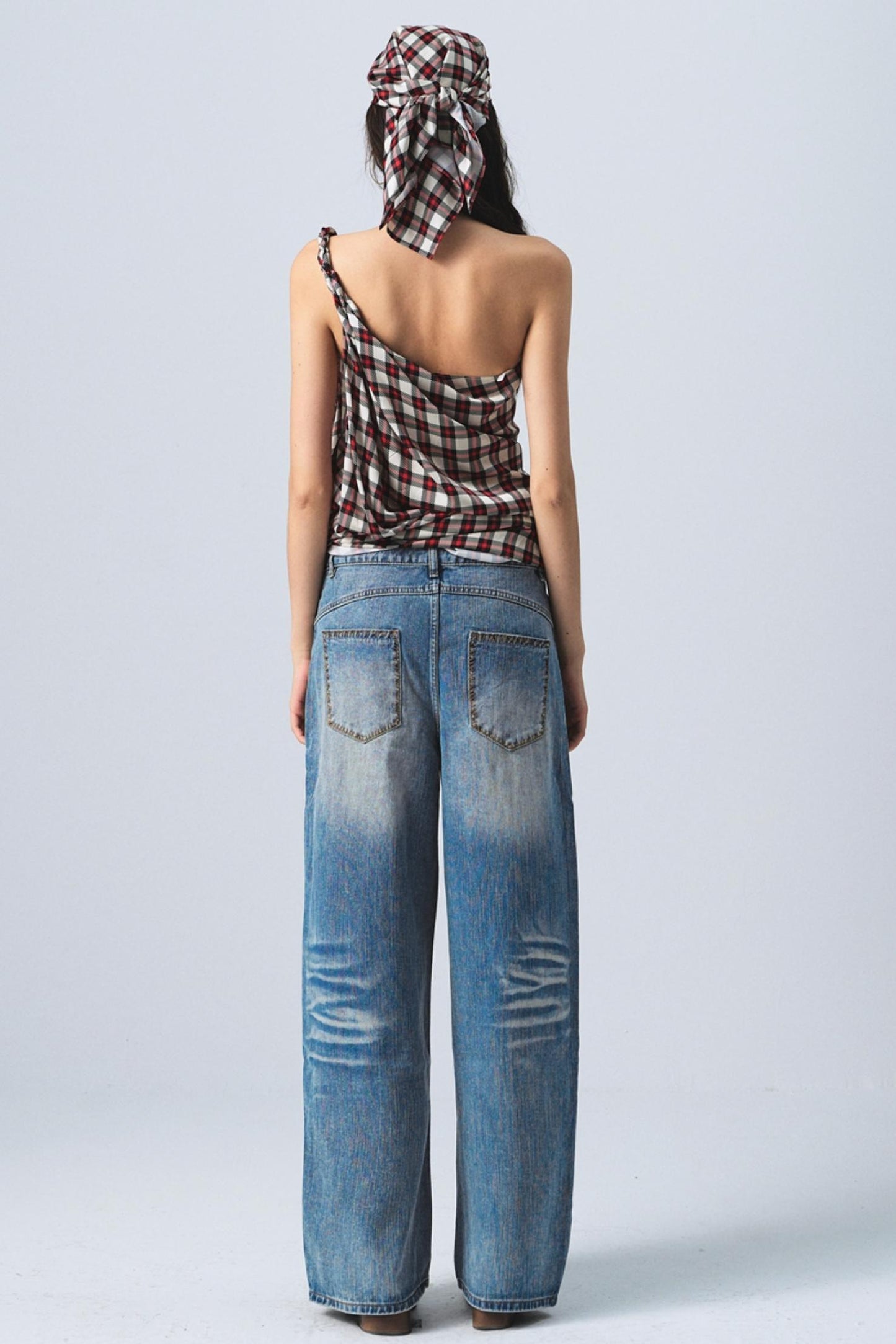 Plaid Sleeveless Top