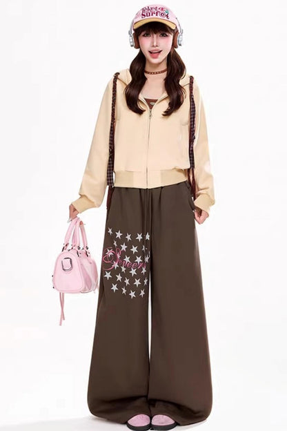 Retro Hooded Cardigan Jacket