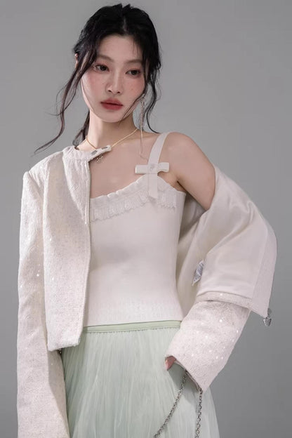 Exquisite Cloud Weave Knit Vest