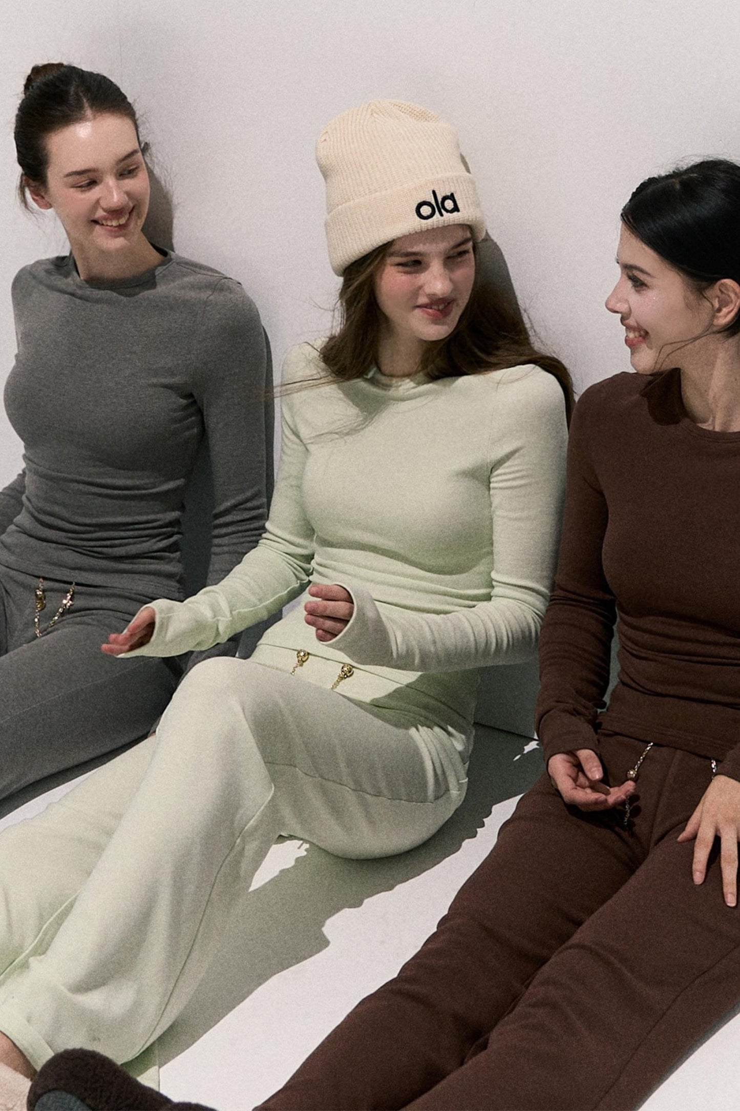 Soft Crewneck Knitwear Trouser Set-Up