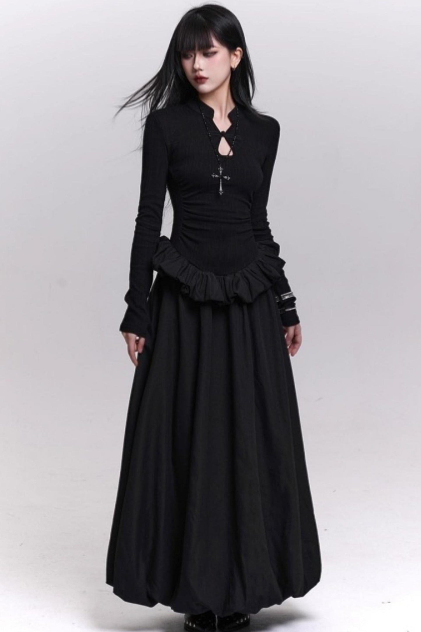 Ghost Girl Gray Knit Dress