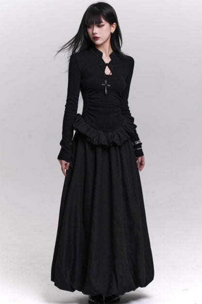 Ghost Girl Gray Knit Dress