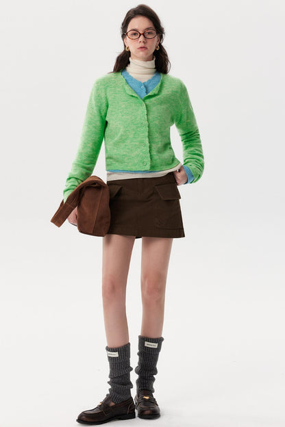 Retro Corduroy Simple A-Line Skirt