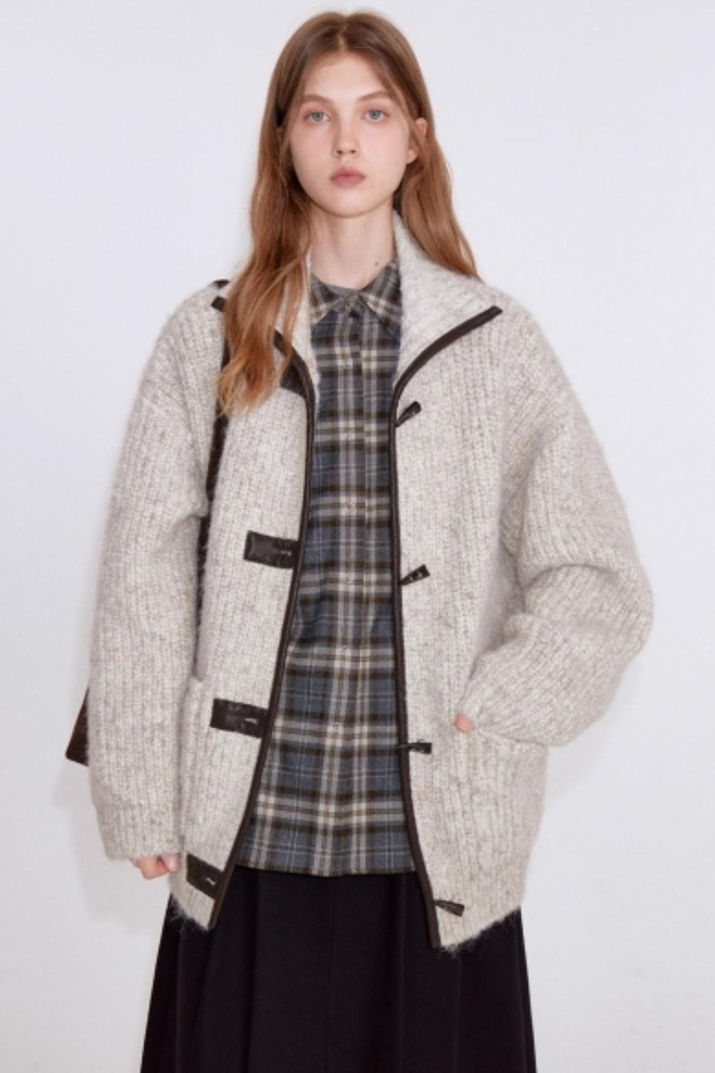 Variegated Wool Knit Jacket