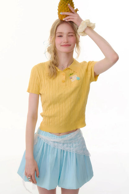 Summer Slim Fit Polo Tee