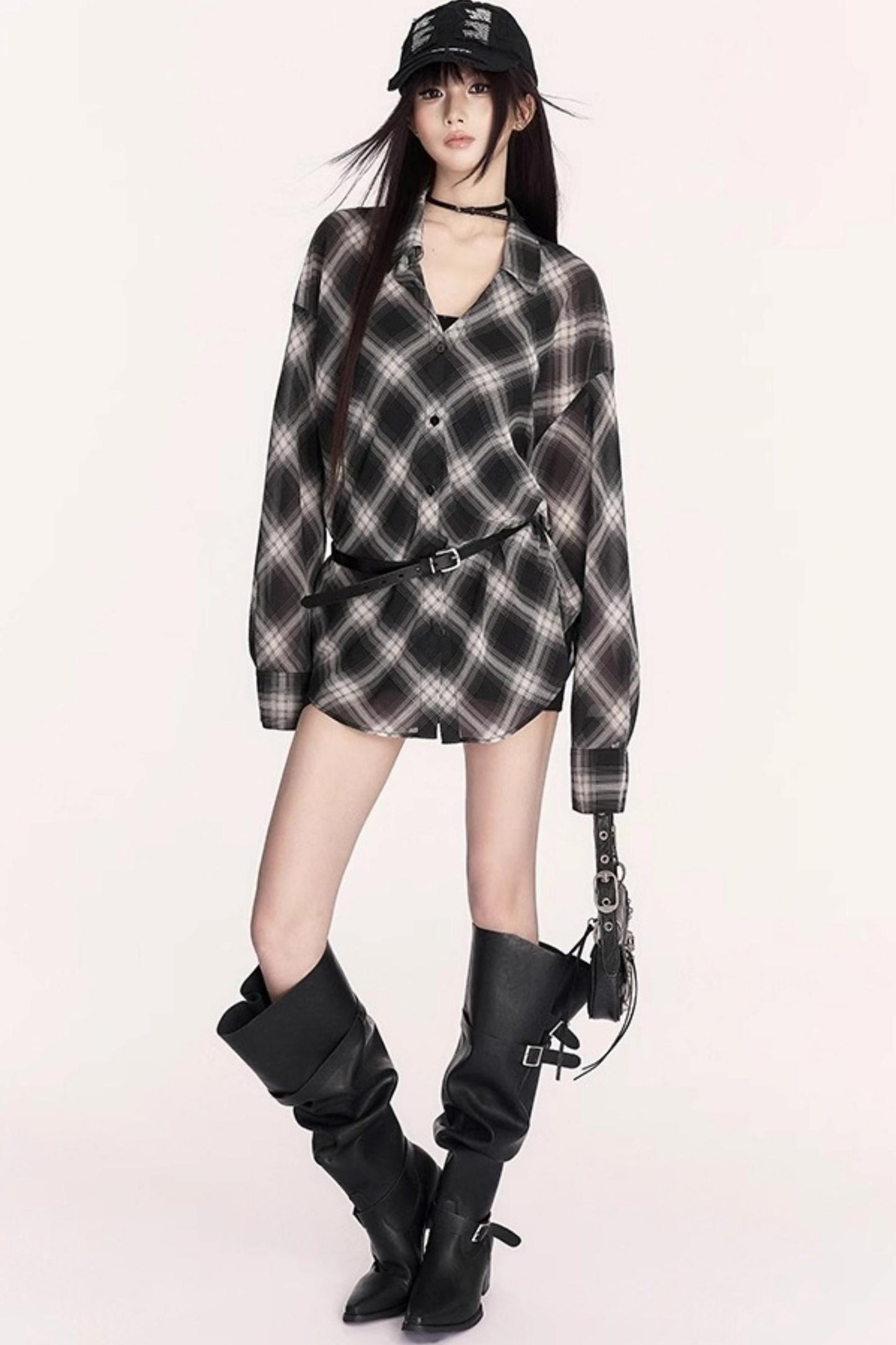 Retro Lightweight Plaid Shirt