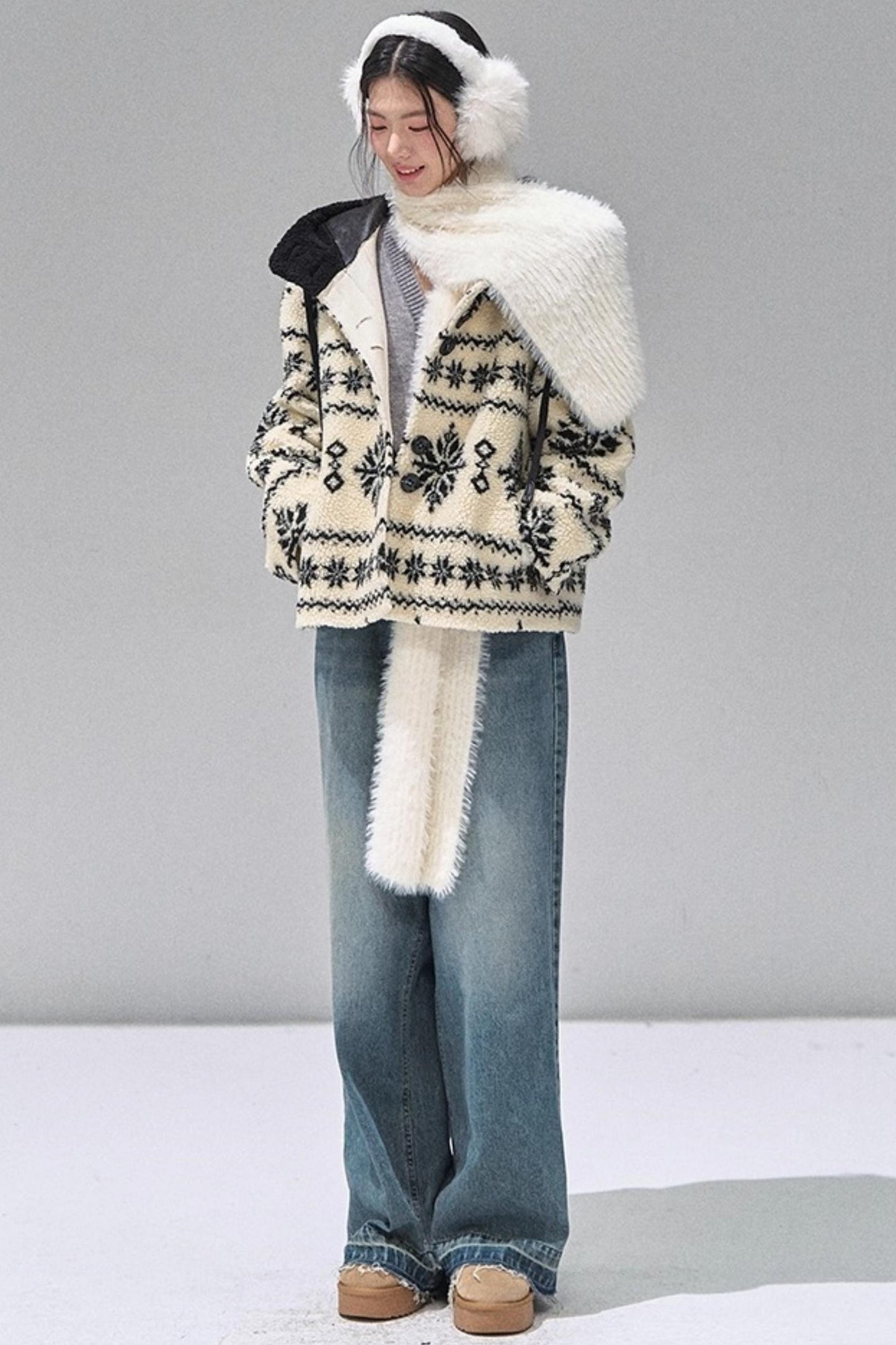 Lace Patchwork Knitted Sweater