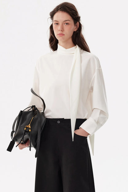 Fashionable Streamer Long-Sleeved Shirt