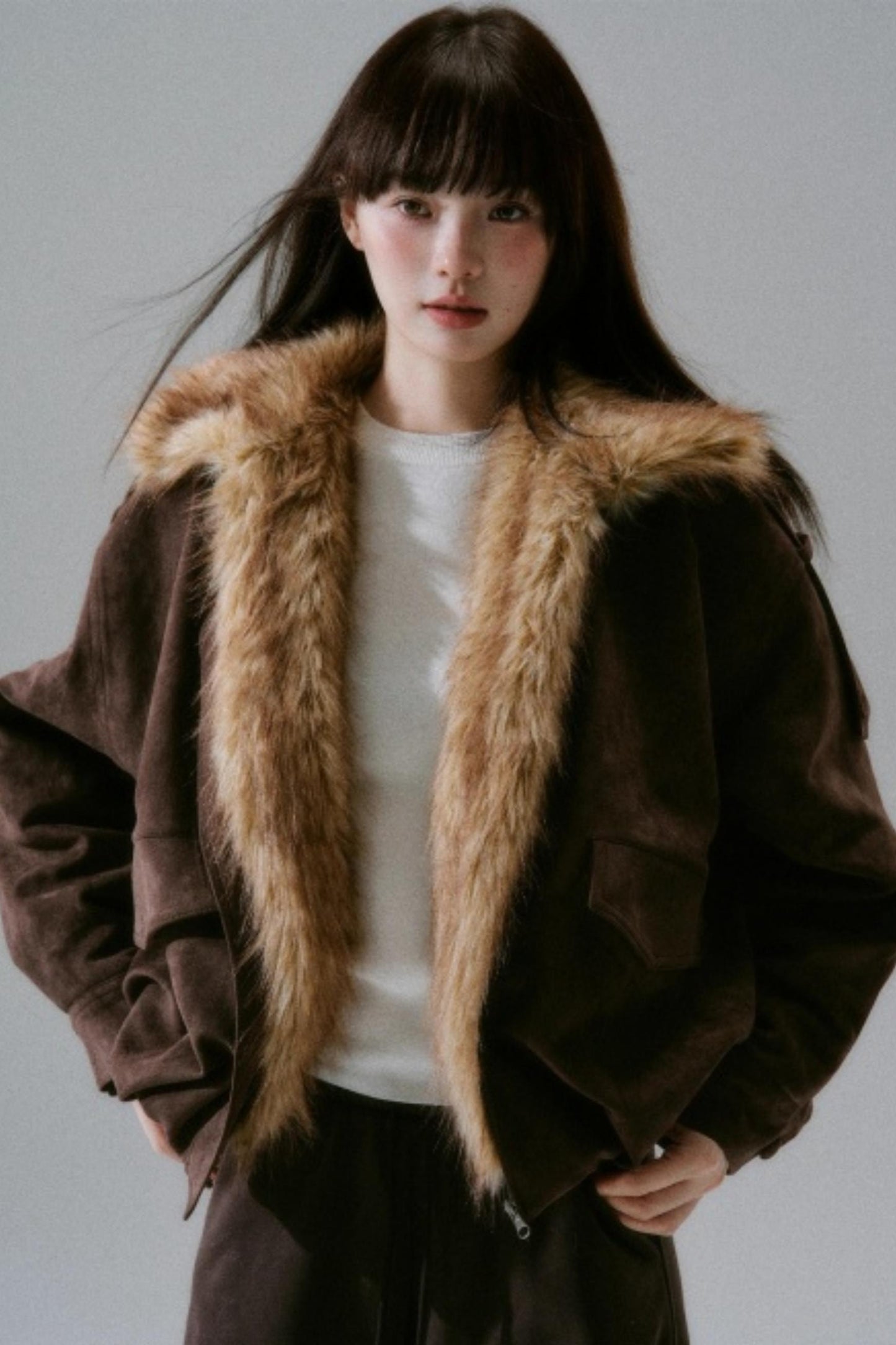 Plush Suede Bud Coat