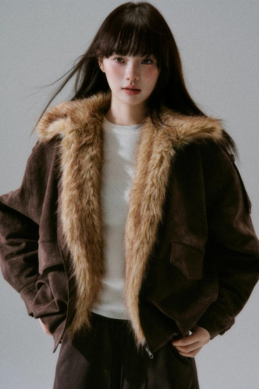 Plush Suede Bud Coat