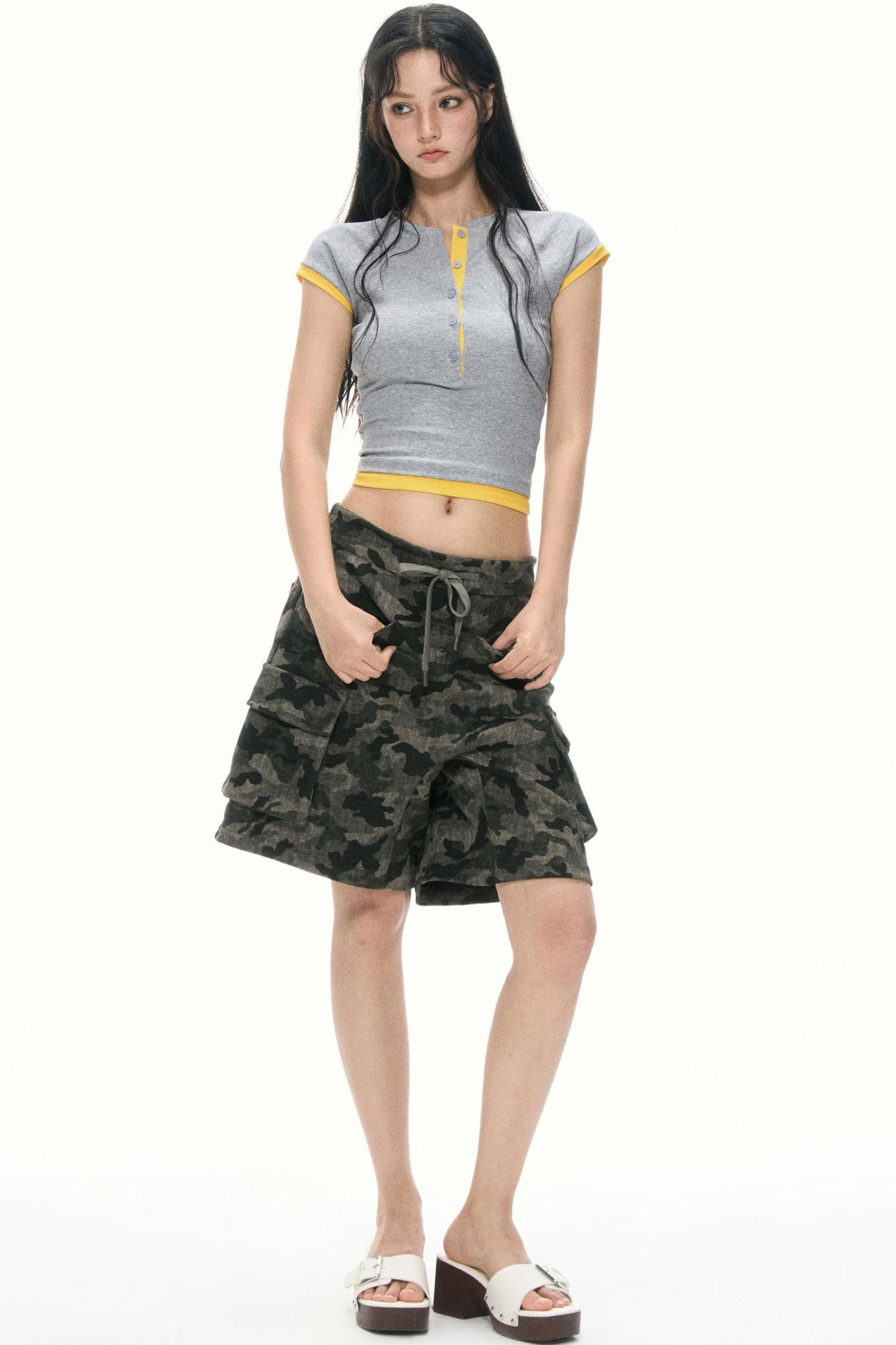 Dual-Fabric Summer T-Shirt