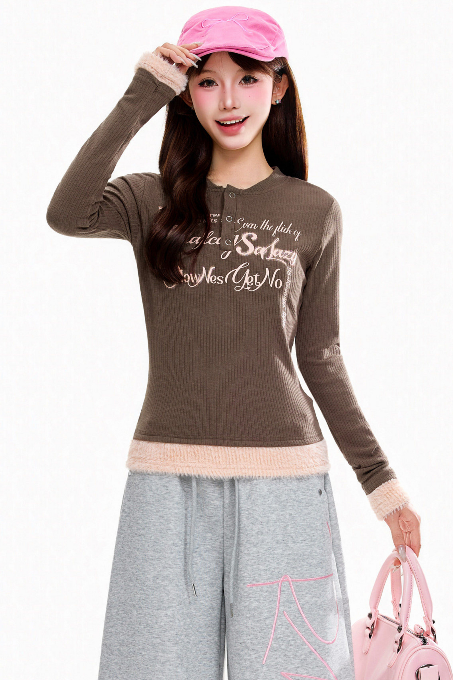 Fake Two-Piece Color-Blocking Top