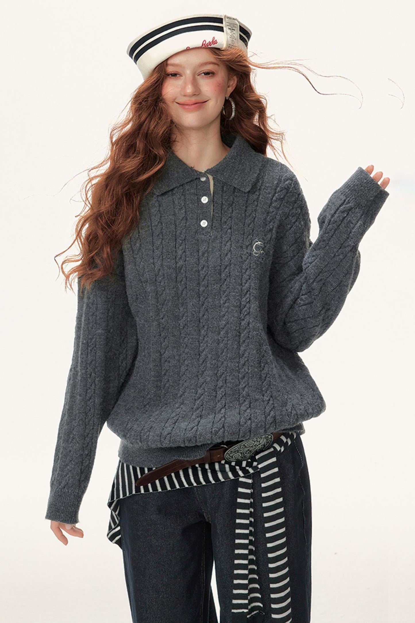 Winter Cable Knit Top