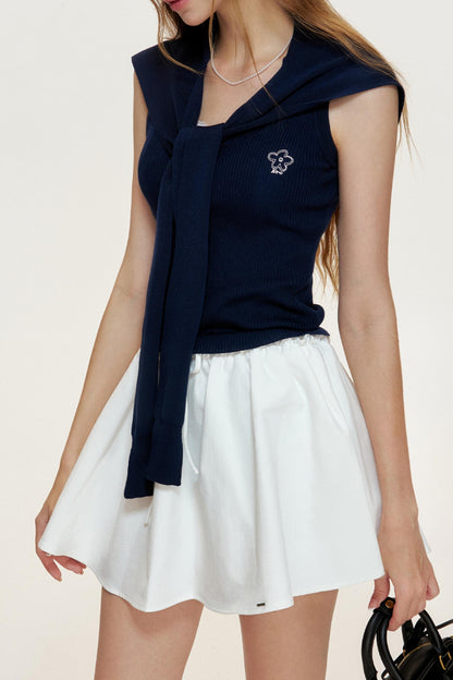 Navycore Tencel Yarn Cape Set