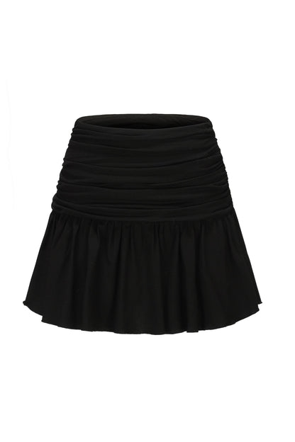 Chic Black Pleated Skirt