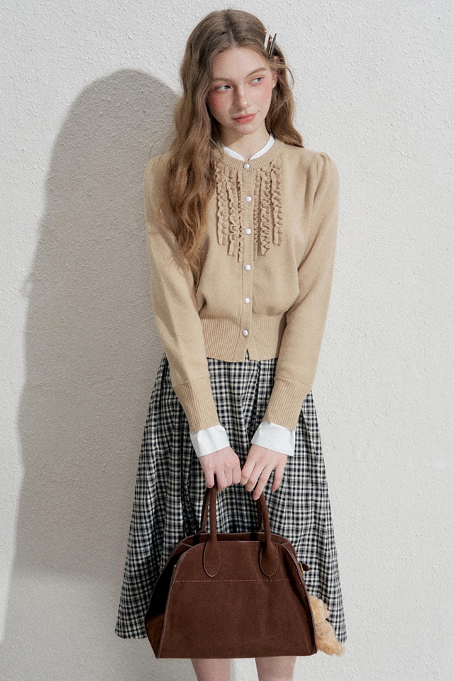 Fake Two Piece Knitted Cardigan