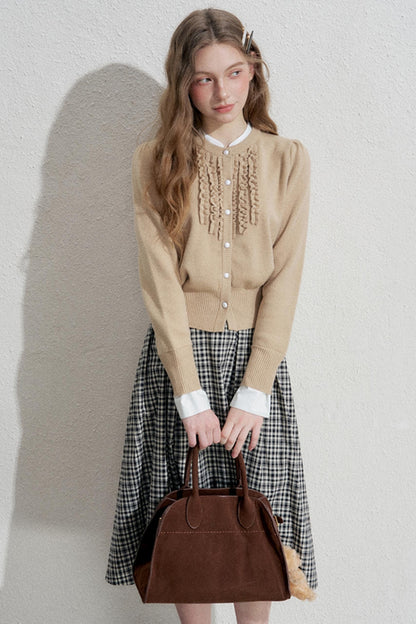 Fake Two Piece Knitted Cardigan